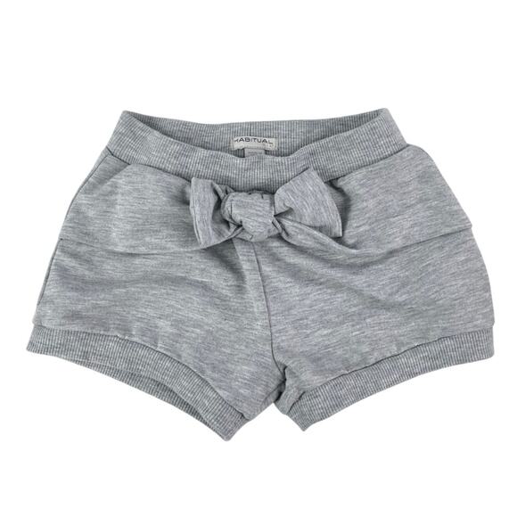Lot of 2 Habitual Kids Girls Pink & Gray Bow Elastic Waist Mini Lounge Shorts 3T - Picture 4 of 7